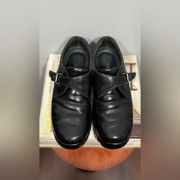 Teva Men’s Black Leather Loafers size 7 1/2 - Picture 6 of 16